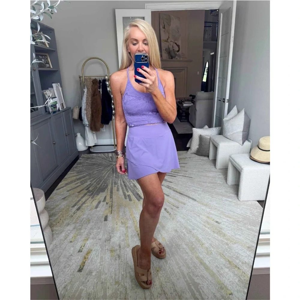Women's Lace Support Tank Top - JoyLab™ Purple new 🆕 - Picture 4 of 8